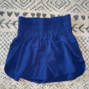 Zenana Windbreaker Shorts Size Small NWOT!  Light Navy